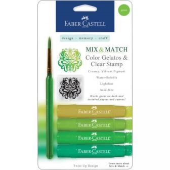 Набір пігментних дрібниць від Faber Castell - Green, 4 шт.