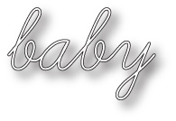 Ніж для вирубки від Memory Box - Dies - Baby Script