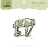 Акриловый штамп Lesia Zgharda D034 Слоненок, размер 4,7х3,9 см.