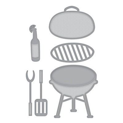 Ножі від Spellbinders - Die D-Lites Weekend Grill Etched Dies 