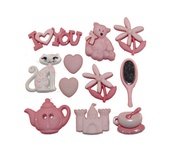 Набір декоративних ґудзиків Dress It Up - MM Little Girl