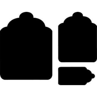 Фигурный дырокол Чарівна Мить - Фигурные тэги, размер 7.6 см