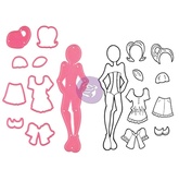 ЦІНУ ЗНИЖЕНО! Набір ножів + штампи від Prima Marketing - Zoe, 18 шт.