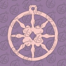 Чипборд. Новорічна куля №3