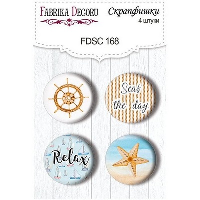 Набір скрап-фішок від ТМ Фабрика Декору з 4 шт. No 168