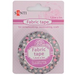 Лента текстильная самоклеющаяся Цветочный вечер, 1.5см*5м, ТМ Santi