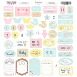 Лист с высечками, коллекция Sweet baby girl,  30,5х30,5см, ТМ Фабрика Декора
