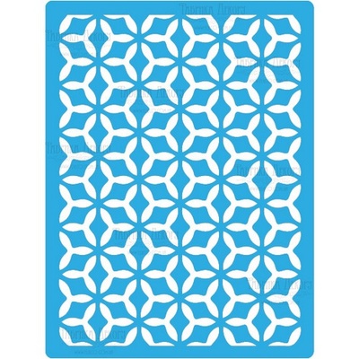 Трафарет багаторазовий 15x20см Кристалічна решітка 140, ТМ Фабрика Декору