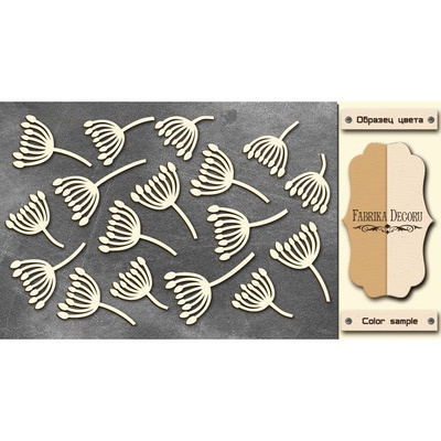 Чипборд Фабрика Декору - Укроп, колір молочний, крафт