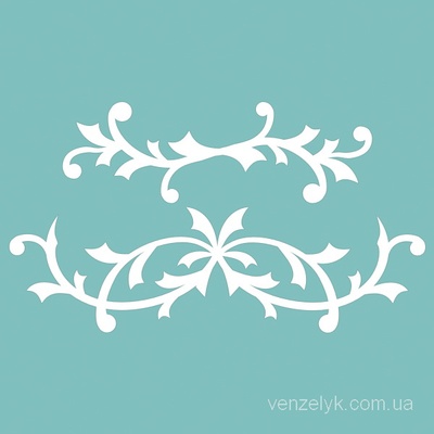 Чипборд від Вензелик - Набір вензлів 11, розмір: 47*84 мм