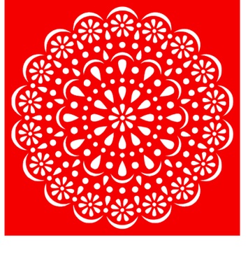 Трафарет - Салфетка1, 18*18см