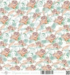 Аркуш скрап-паперу ScrapEgo - Лотоси, Крихітка-синочок, 30,5x30,5см