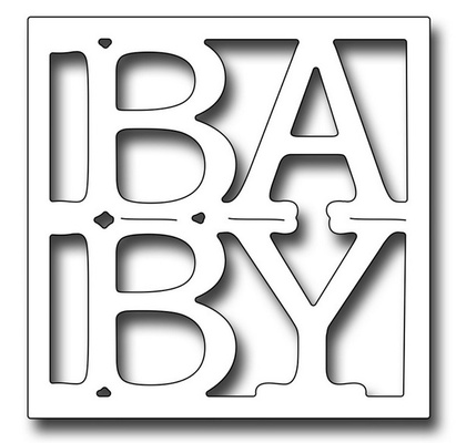 Ніж для вирубки Frantic Stamper Precision Die - BABY Word Square