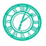 Маска (трафарет) від Kaisercraft - Clock - template T402, 12,5x12,5см