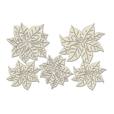 Набір чіпбордів Winter botanical diary 758, 10x15см, колір молочний, ТМ Фабрика Декору