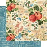 Лист бумаги Graphic 45 - Time to Flourish - September Flourish, размер 30х30 см, двусторонняя