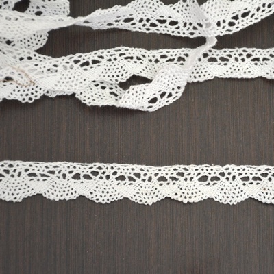 Кружево х/б, вязаное, цвет белый, ширина 2 см, длина 90 см