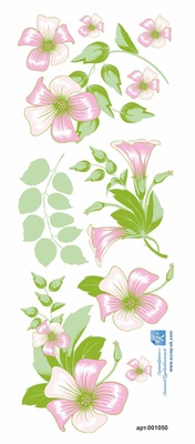 Аркуш з квітами для вирізання з Набіру "Рожеві мрії" - Євгенія Курдібановська ТМ, 13х30 см