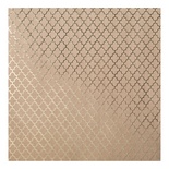 Крафт-картон с золотым тиснением - Gold Lattice - Bazzill Foiled Kraft Cardstock - Gold Lattice, размер 30х30, 1 лист