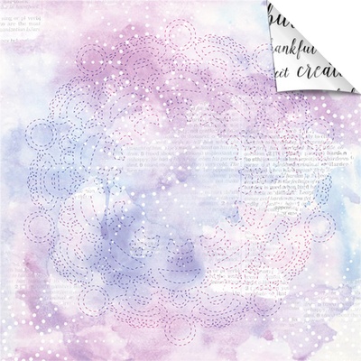 Аркуш паперу для скрапбукінгу від Lemon Owl - Plans for Today, Night Sky, 30x30