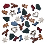 Набор декоративных пуговиц Dress It Up - Trimming the Tree