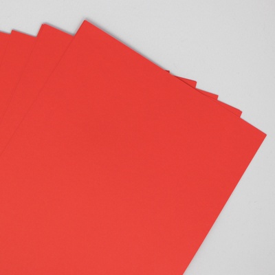 Двосторонній аркуш паперу, колір червоний, розмір А4, 120гро.кв