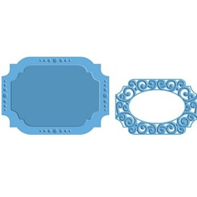 Ніж для вирубки Marianne Design - Creatables Dies- Oval label stencil