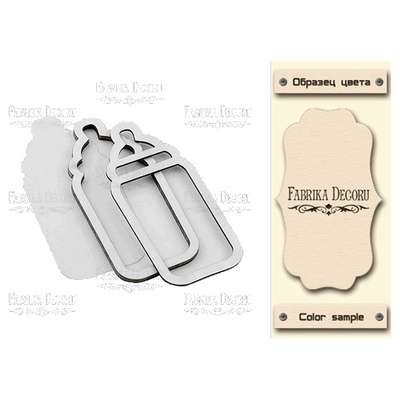 Заготовка для шейкера Дитяча пляшка, колір молочний, ТМ Фабрика Декору