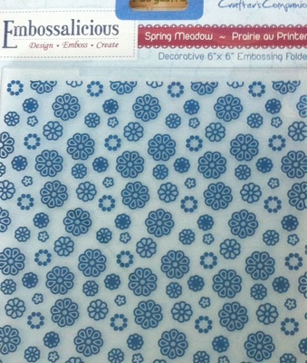 Папка для тиснения от Crafter's Companion -  Embossalicious Embossing Folder - Spring Medow, 15x15 см