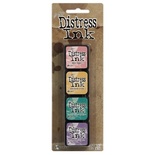 Набор штемпельных подушек Ranger - Distress Mini Ink Kit - Kit 4