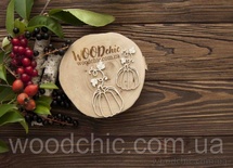 Чипборд Гарбуз 1 від WOODchic, 6x5см