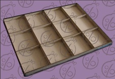 Чипборд. Shadowbox "Двенадцать месяцев", 12 ячеек, 30х40 см