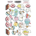 Набір наліпок Bunny birhtday party - 1, ТМ Фабрика Декору