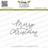 Акриловий штамп Lesia Zgharda TA321 Merry Christmas 4.8х2.6 см