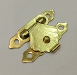 Металлическая защелка для шкатулок, под золото, 2 детали, 29х19мм