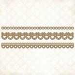 Чипборд Blue Fern StudiOs-Heart Borders