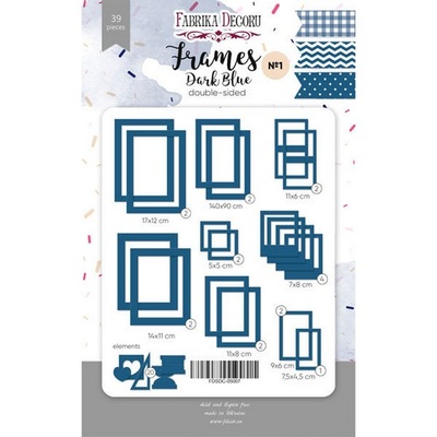 Набір рамок №1 Dark Blue 39шт., ТМ Фабрика Декору