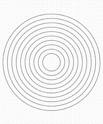 Ніж для вирубки My Favorite Things - A2 Circle STAX Die-namics, 10 штук