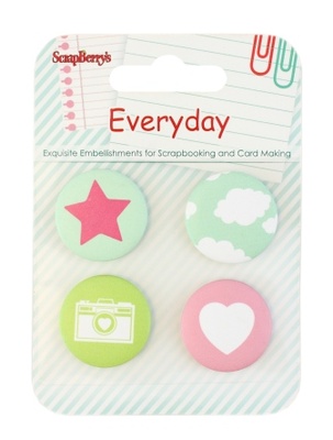 Набір декоративних елементів від ScrapBerryʼs- День за Днем 1