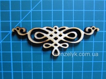 Деревʼяна прикраса від Вензелик - Вензель, фанера товщиною 4 мм