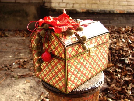 Чипборд Заготовка шкатулки "Ларец"