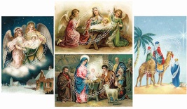 Двосторонній аркуш з картинками Galeria Papieru, 5x30см, Різдво 3, 1 шт.