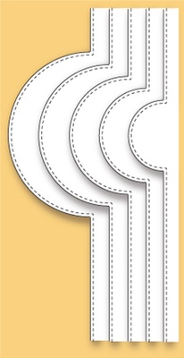 Ножі від Memory Box - Circle Bump Borders craft die