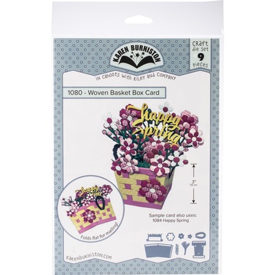 ПІД ЗАМОВЛЕННЯ - Karen Burniston Dies - Woven Basket Box Card
