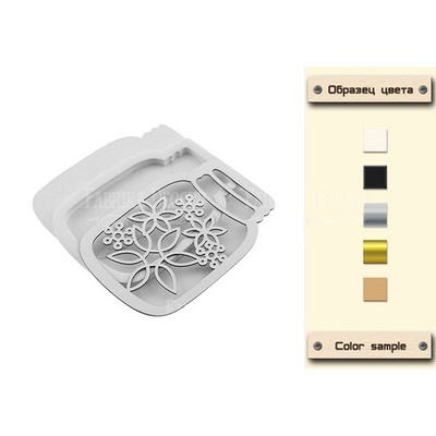 Заготовка для шейкера Snowflakes in jar 9,2x6,5, колір молочний, TM Фабрика Декору