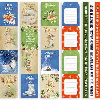 Набір смужок з картинками для декорування Awaiting Christmas, ТМ Фабрика Декору