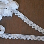 Кружево х/б, вязаное, цвет белый, ширина 1.7 см, длина 90 см