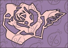 Чипборд. Троянда №1