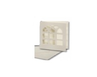 Заготовтка для открытки от Folia - Motif Aperture Cards "Window Motif", 220g, 10.8x15.5 cm, #01 pearl white