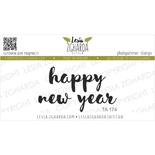 Акриловий штамп Lesia Zgharda TA174 Happy new year, розмір 4.6х2.7 см